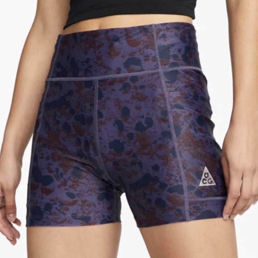 Nike ACG Women's Black and Purple Shorts